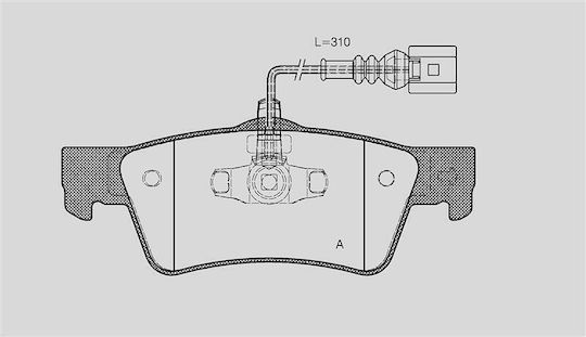 Open Parts Σετ Τακάκια για Mercedes-Benz V Volkswagen Transporter