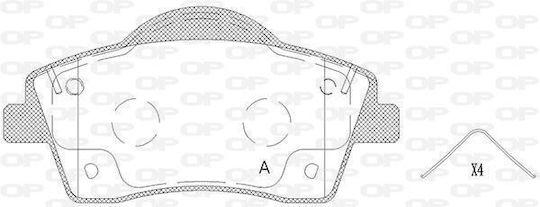 Open Parts Σετ Τακάκια για Volvo XC40