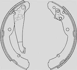 Open Parts Bremsbacken-Satz für Seat Inka Skoda Octavia Volkswagen Einkaufswagen