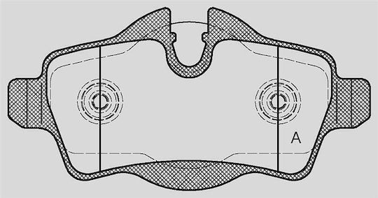 Open Parts Спирачна накладка за Kia Мини Mini Купер Д Subaru Мини