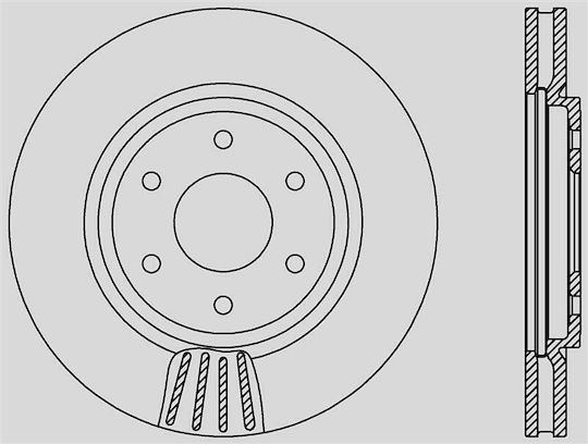 Open Parts Σετ Δισκόπλακες 1τμχ για Nissan Navara