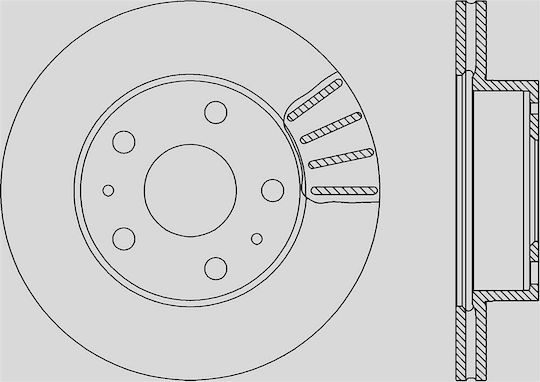 Open Parts Спирачни дискове 1бр за Citroen Jumpy Fiat Ducato