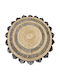 Teppich Rund Sommer aus Jute Beige