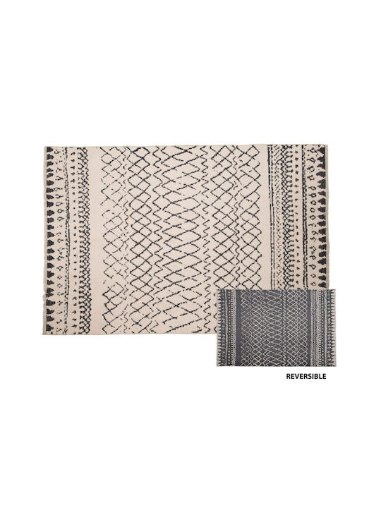 Rug Rectangular Cotton Beige