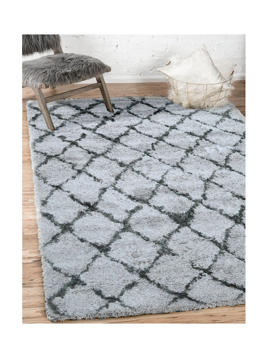 Saray Home Rug Rectangular Shaggy Gray