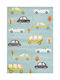 Klonaras Junior Παιδικό Χαλί Cars Μπλε 133x190cm
