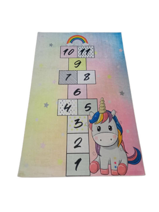 Kids Rug Unicorn Multicolor 100x160cm