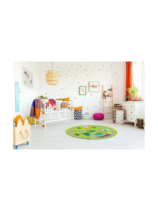 Kids Rug Drumul Verde 100x100cm