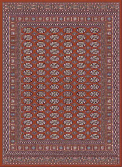 Schlafzimmer-Teppichsets Rote EFTH2482REDBEDSET 3 Stück