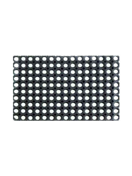 Non-Slip Rubber Doormat O-ring Black 100x150cm 22mm Thickness