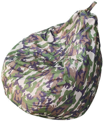 Pouf Pear Waterproof Green Camouflage 70x70x80cm