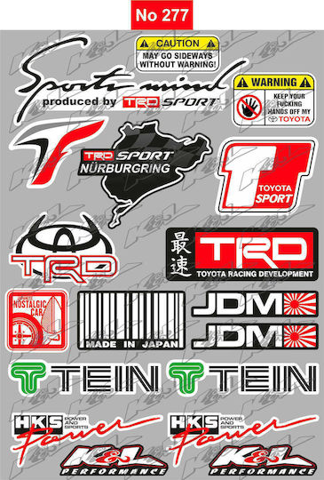 Autocolante Sigle Auto 18buc