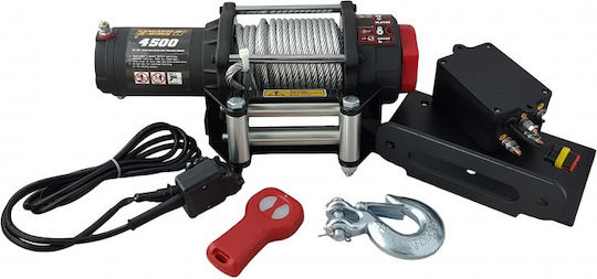 Electric 4x4 Car Winch 12V with Towing Capacity 2040kg