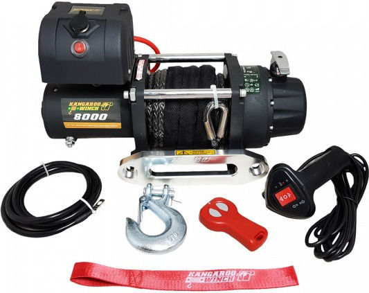 Elektrisch 4x4 Fahrzeugwinde 12V mit Zugkraft 3628kg