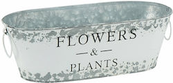 Country Casa Planter Box Metallic White Country Casa Planter Box Metallic White