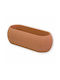 Plastic Flower Pot Terracotta 20.8x8.7x6.8cm