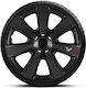 4Racing Σετ Τάσια Αυτοκινήτου Carbon 4τμχ 15" Μαύρο/Μαύρο