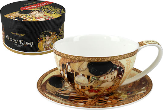 Carmani Gustav Klimt Cană Ceai Din porțelan Auriu 360ml