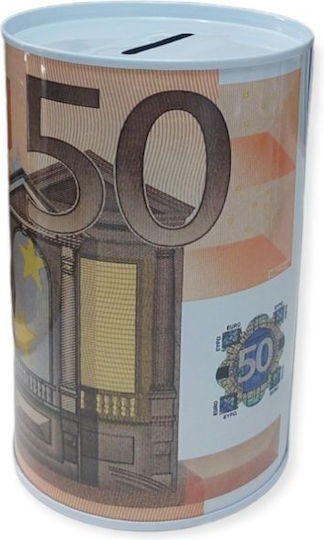 Money Box Metal Orange 15cm