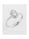 Savvidis Single Stone from White Gold 14K