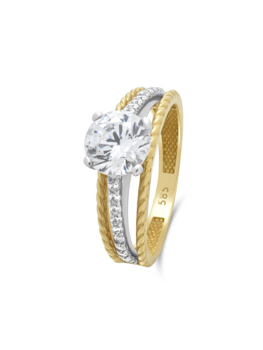 Single Stone from Gold 14K