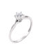 Single Stone from White Gold 14K