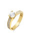 Single Stone from Gold 14K