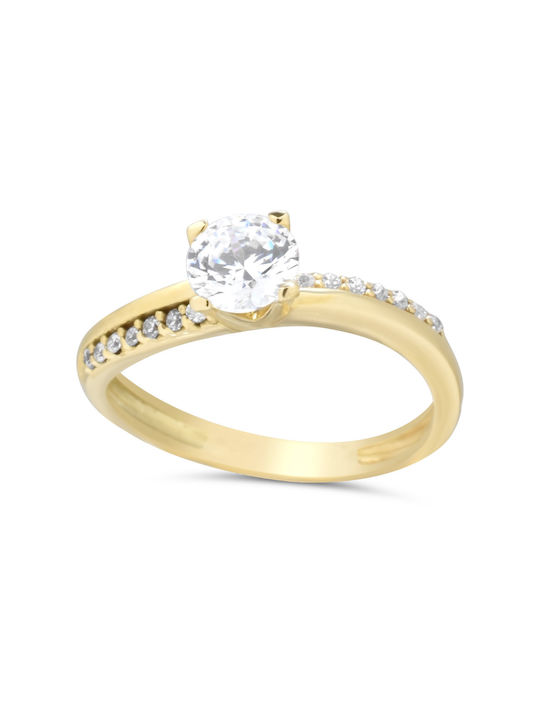 Single Stone from Gold 14K