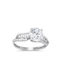 Single Stone from White Gold 14K