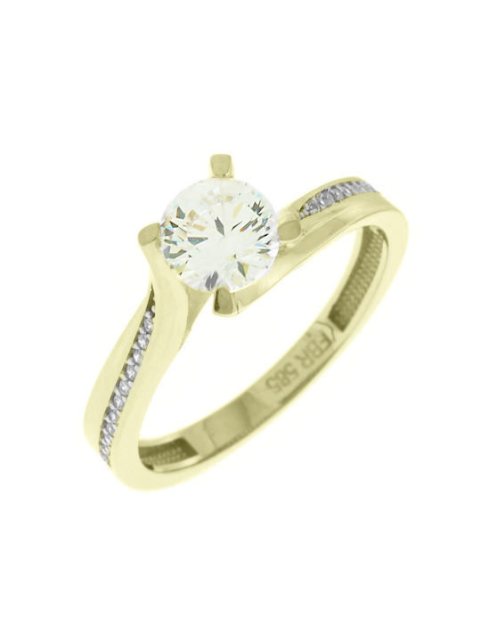 Single Stone from Gold 14K