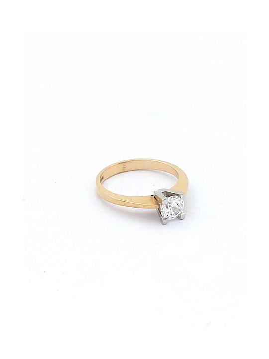 Kirkikosmima Single Stone from Gold 14K