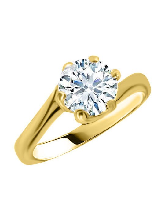 Single Stone from Gold 14K