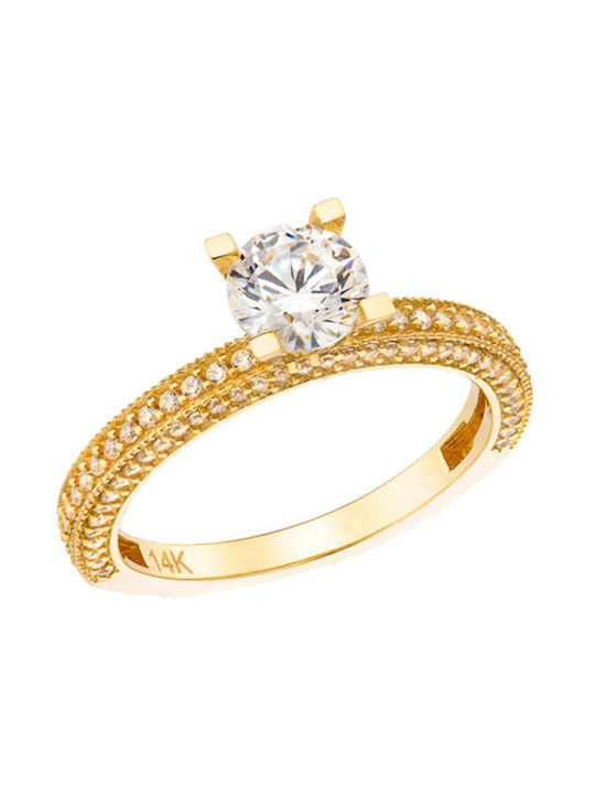 Single Stone from Gold 14K