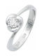 Savvidis Single Stone from White Gold 14K