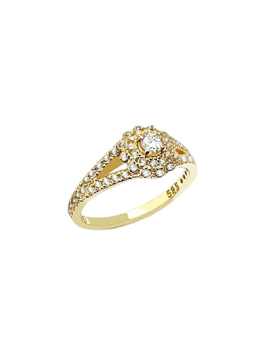 Single Stone from Gold 14K