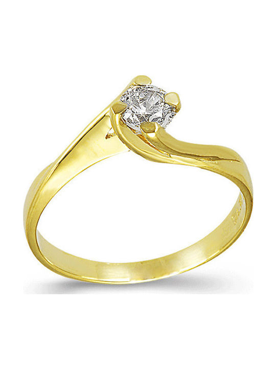 FenixJewelry Single Stone from Gold 14K with Diamond