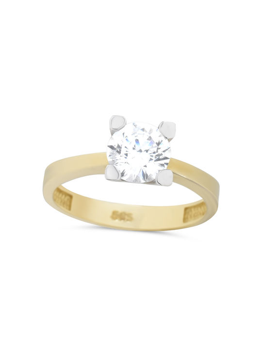 Single Stone from Gold 14K