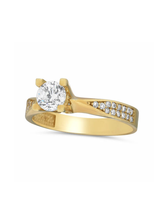 Single Stone from Gold 14K