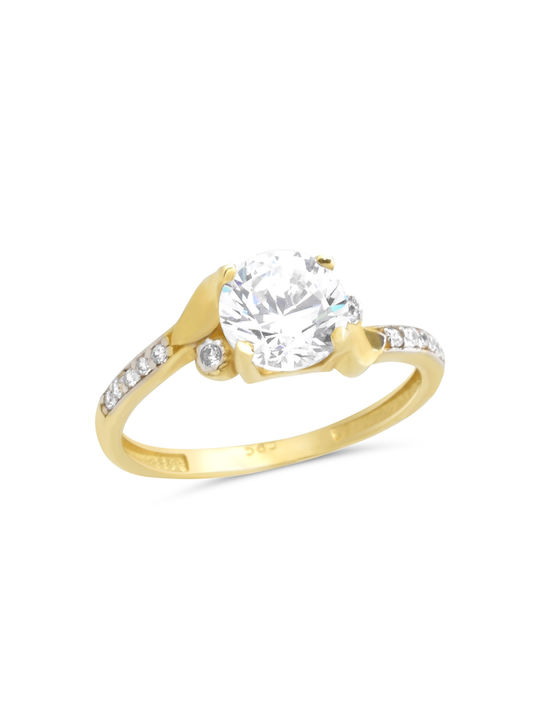 Single Stone from Gold 14K