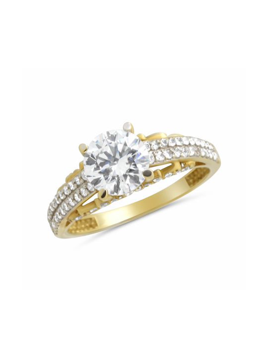 Single Stone from Gold 14K