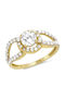 Goldjewels Μονόπετρο από Χρυσό 14K με Ζιργκόν
