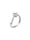 Single Stone from White Gold 14K