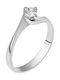 Single Stone from White Gold 14K