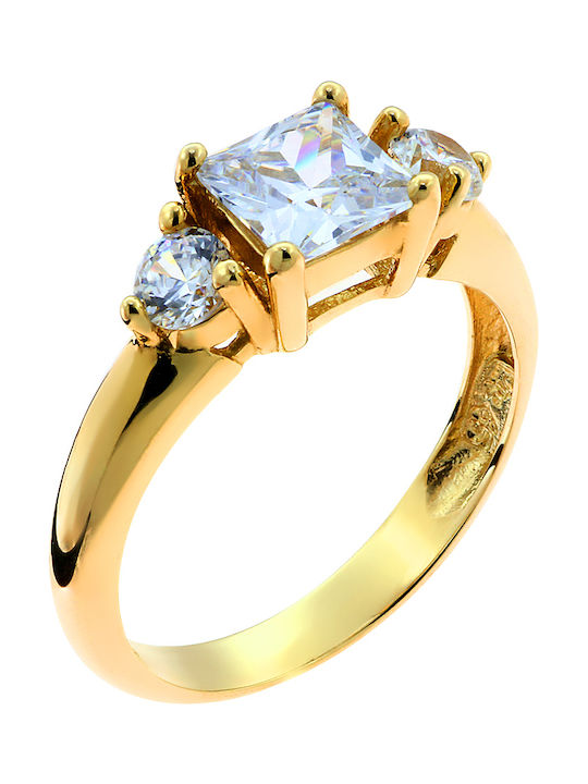 Inel Solitar din Aur 14K
