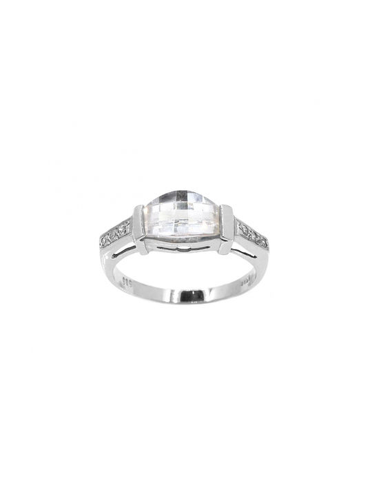 Single Stone from White Gold 14K