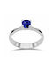 Chrilia Single Stone from White Gold 18K