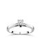 Chrilia Single Stone from White Gold 14K