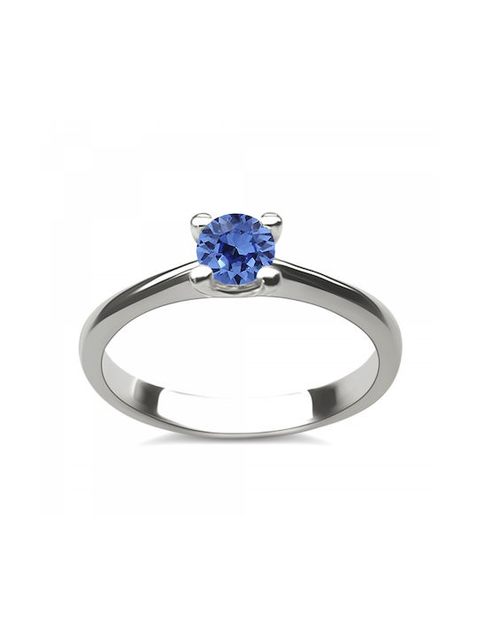 Chrilia Single Stone from White Gold 18K