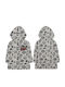 Waterproof Kids' Casual Jacket Short with Hood Green Cars