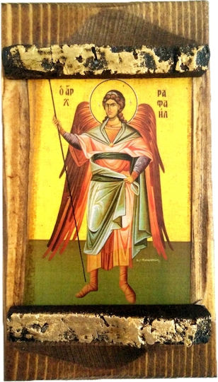 Μπομπονιέρα Βάπτισης με Εκκλησιαστική Εικόνα από Ξύλο